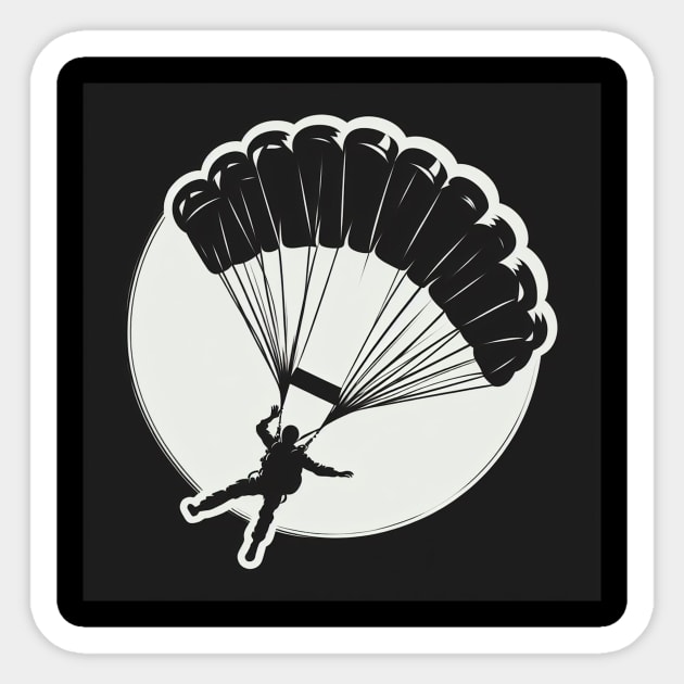 Skydiving Sticker by Print Forge